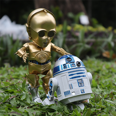 Star Wars C3PO and R2D2 Figures