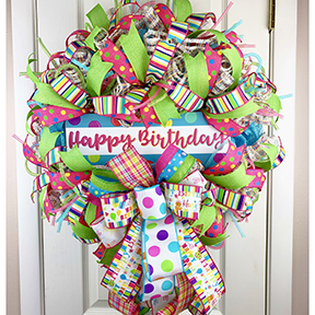 Wreath for a birthday party