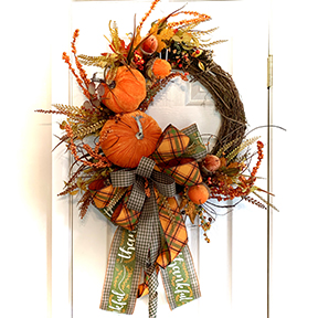Thanksgiving Grapevine Wreath