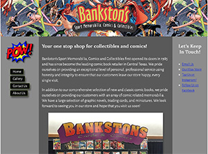 Image of Bankston's Comics homepage